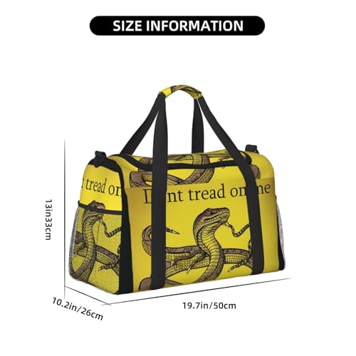 Dont Tread On Me Travel Duffel Bag Lightweight Waterproof Carry On Tote Bag Foldable Weekender Overnight Bags Sport Gym Bag For Women Men4