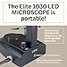 GemOro Elite 1030 LED Microscope | Professional High-Precision Jewelry, Gemstone & Watch Repair Inspection with Adjustable Zoom & LED Lighting | 10X to 30X Magnification | Portable, Ergonomic Design