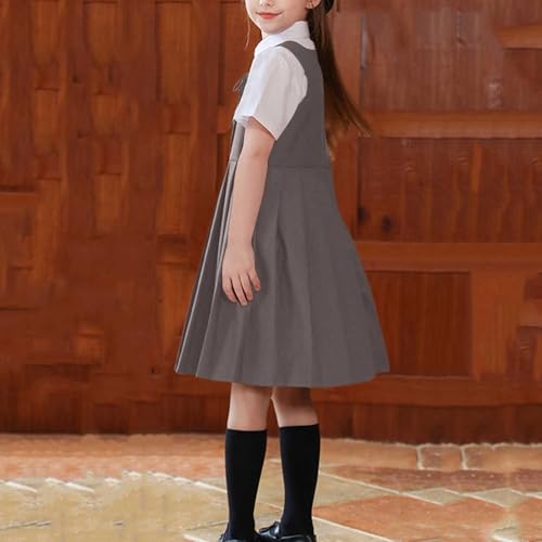 Robe pull à boutons fille uniforme finitions soignées - 3