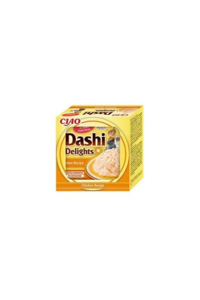 Dashi Delights: Chicken Recipe (1 x 70g) / Bits in Broth Cat Food Topping, Rich in Protein, Natural Ingredients, Delicious and Healthy, Wet Cat Food