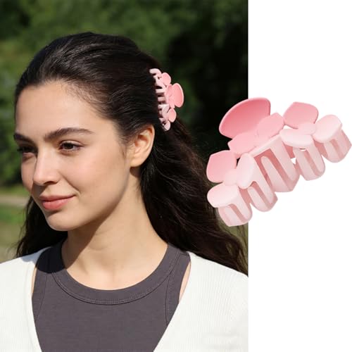 Pinzas para cabello rosas paquete de 4 unidades miniatura 2