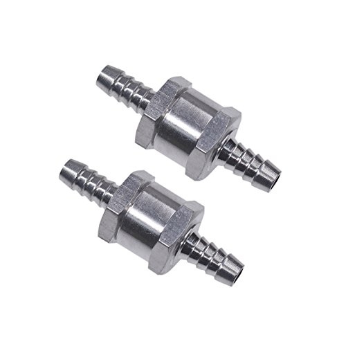 NAVARME 2x 8mm Non-Return One Way 5/16 Inch Air Fuel Oil Check Valve Diesel Gas