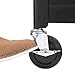 Line Leader AV Cart - Includes Height Adjustable Top Shelf - 15 ft Power Cord with Cord Management Included - Easy to Assemble (42 x 24 x 18 / Black)
