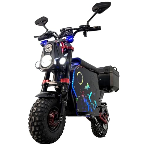 F14 Electric Motorcycle for Adults, 100Ah Removable Battery, 72V 12000W