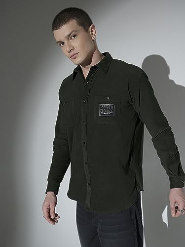 Image of Hubberholme Men's Oversized Full Sleeve Corduroy Shirt
