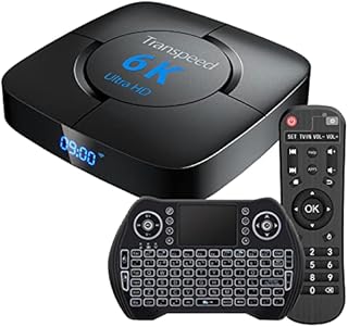 Android Tv Box 10.0 4GB RAM 64GB ROM with Dual WiFi 2.4G 5 G Allwinner H616 Tv Box Support 3D 4K 6K Ultra HD H.265 BT 4.1 with Mini Keyboard