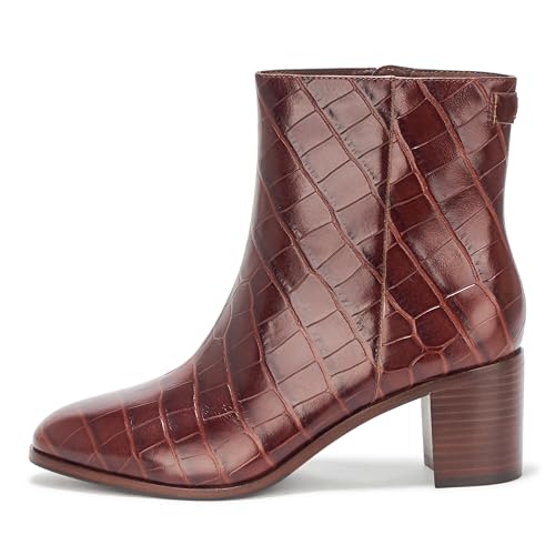 Lauren Ralph Lauren Women's Cassie Crocodile-Embossed Leather Bootie2