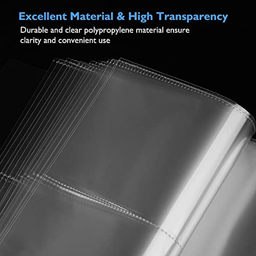 Maxgear Recipe Card Protectors (60 Pack, 4X6 Inch Pockets) Recipe Card Holder For 8.5 X 9.5 3 Ring Binder, 2 Pockets Per Page, Recipe Binder Photo Refill Pages, Perfect For Recipe And Photo Sleeves #TOP2