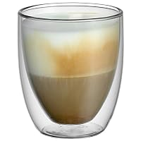 WMF Kult doppelwandige Cappuccino Gläser Set 6-teilig, doppelwandige Gläser 250ml, Schwebeeffekt, Thermogläser, hitzebeständiges Teeglas, Kaffeeglas – Ansicht 4