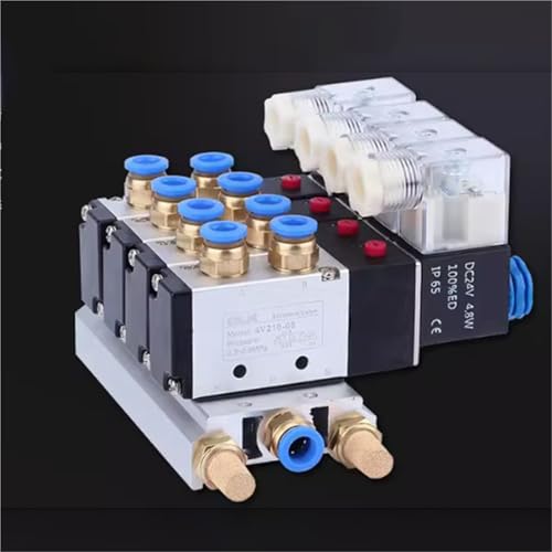 Électrovanne 5/2 voies 4V210-06 DC12V pour circuit pneumatique