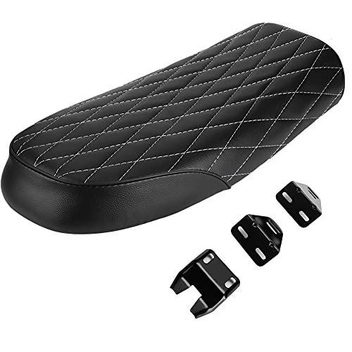 Coussin de selle de moto universel noir pour café racer CG125