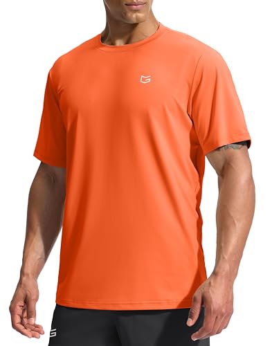 Image of G Gradual Men's Sun Protection Swim Shirt UPF 50+ Rash Guard Short Sleeve Quick Dry Water Hiking Workout Shirts for Men