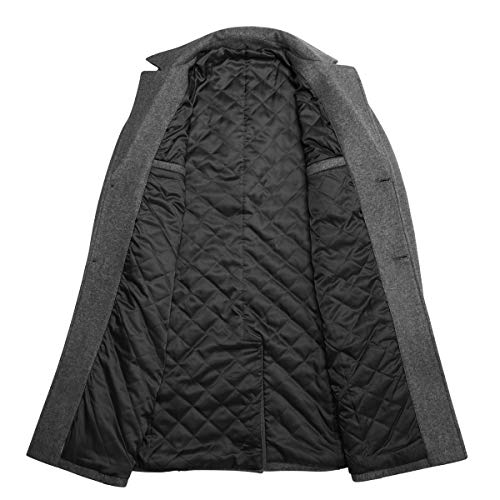 WULFUL mens Trench Coat Classic