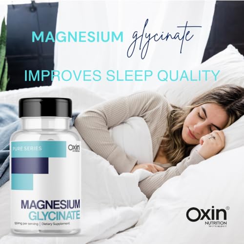 Image of Oxin Nutrition Magnesium Glycinate High Absorption - 60 Vegetable Capsules