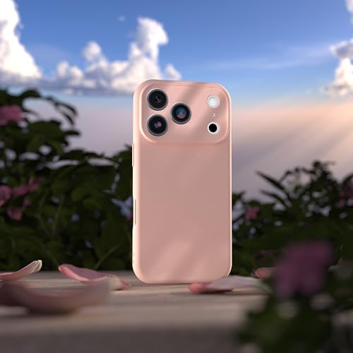 Image of OtterBox iPhone 17 Pro Max Figura Series Case - Rose Smoke Pink - Aesthetic, Silicone Phone Cases, Protective Minimalist Design, MagSafe iPhone Case with Camera Protection