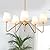 9MMML 30.5" 5 Arms Gold Chandelier, 5 Lights Kitchen Island Lighting with White Fabric Shade,Dining Room Light Fixture for Hallway Entryway Foyer Living Room?E12.