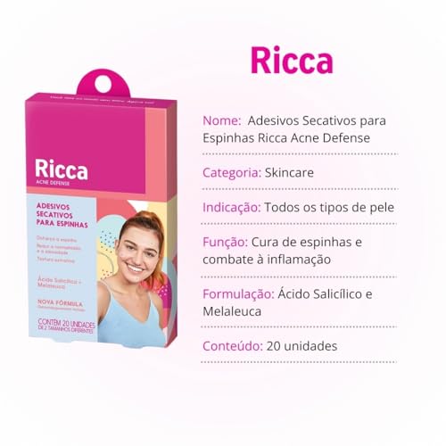 Adesivo Curativo Para Acne Ricca