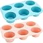 Set of 2--6 Cups (Blue+Pink)