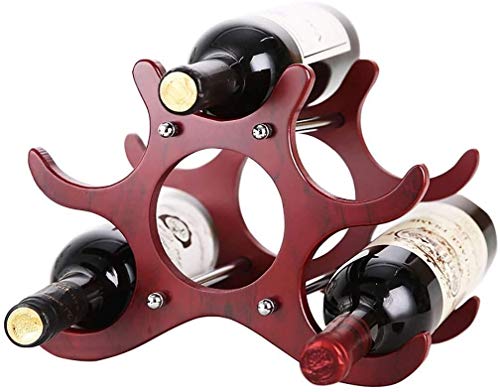 Soporte de madera para 6 botellas de vino plegable miniatura 1