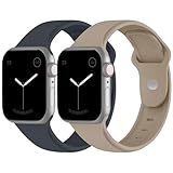 コンパチブル Apple Watch バンド 41mm 40mm 38mm 42mm アップルウォッチ バンド シリコン製 スポーツバンド iwatch Series 11/10/9/8/7/SE/6/5/4/3/2/1 交換ベルト 通気 柔らかい 防水 耐衝撃 男性 レディース