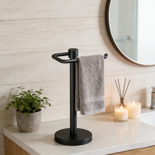 Porte-serviettes autoportant sans perçage pour optimiser le rangement - 4