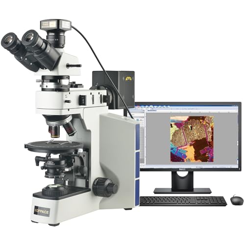 KOPPACE 50X-500X Metallographic Polarizing Microscope Observation of Mineral Rock Crystal Detection 25MP HD USB 3.0 Measurement Camera