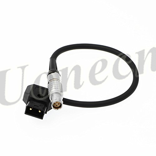 Uonecn Anton Battery Flexible Soft Cable 6 pin Female to Dtap Plug for Red Scarlet Epic Camera 25cm