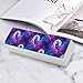 ACCXECTGGV Glasses Case Hard Shell for Women Men Purple Blue Galaxy Cool Wolf Spectacle Pouch Fashionable Leather Eyeglass Case Sunglasses Cases