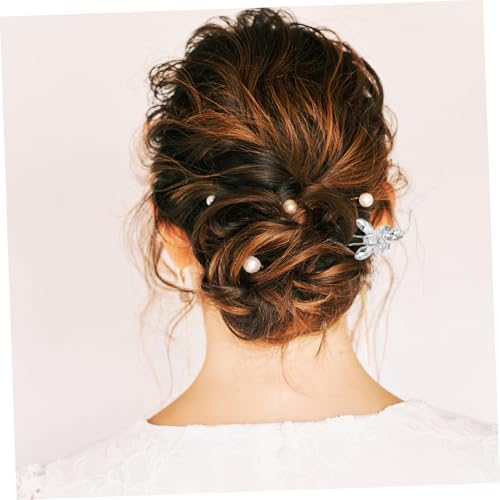 Conjunto de accesorios para novia con banda de cristal ondulado 4