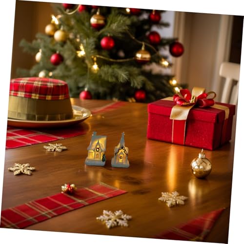 Decoración Navideña para Casa de Muñecas con Miniaturas de Resina y Adornos de Jardín 5
