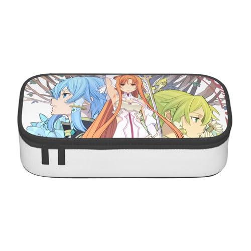 ソードアート・オンライン2 ペンケース 筆箱 シンプル ペンケース 洗面用具バッグ 多機能 大容量 男の子 女の子 小学生 中学生 高校生