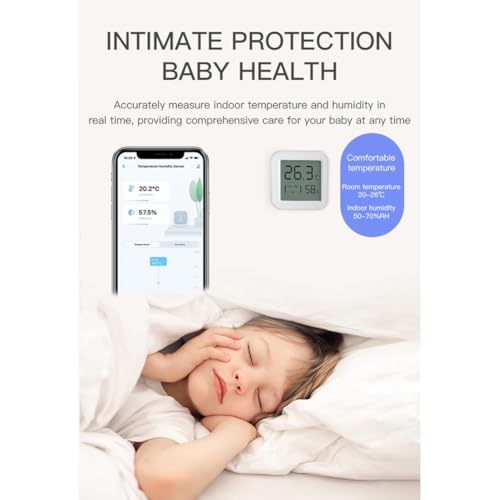 Capteur d'humidité de température Tuya Zigbee avec écran LCD (Pack de 3)