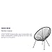Flash Furniture Valencia Oval Comfort Series Take Ten Grey Papasan Lounge Chair
