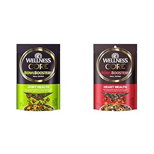 Bundle of Wellness CORE Bowl Boosters Joint Health & Heart Health Dog Food Topper, 4 Ounce Bag