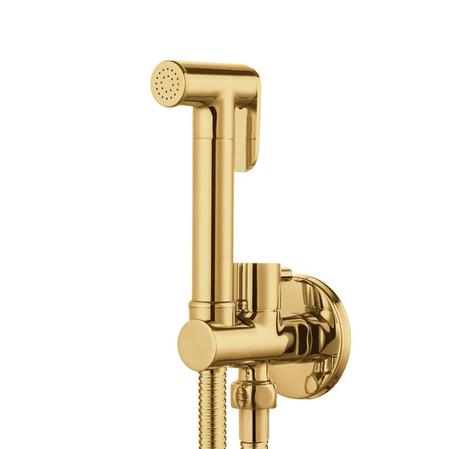 Premium Bidet Duschset - Kupfer Handheld Bidet Sprüher mit Edelstahlschlauch, Einhandgriff, einfache Installation für verbesserten Badkomfort und Hygiene