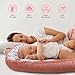 DAYEEBALL Baby Lounger Replaceable Cover, 100% Cotton Newborn Nest Backup Cover for Ultimate Comfort, Soft & Breathable Quality Spare Cover, Pink (Cover Only)