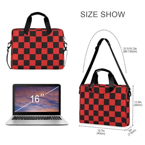 Bolso portátil para laptop 15.6 pulg rojo y negro miniatura 5