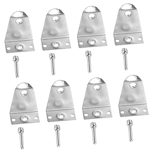 Lurrose 8 Ensembles Support De Store Inoxydable Fixations De Store avec Goupilles Supports Résistants pour Vénitiens