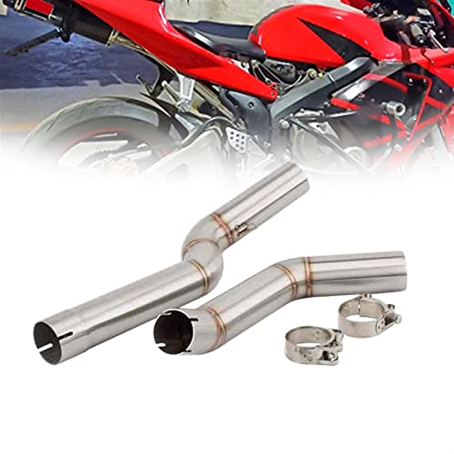 Tuyau raccord CBR600RR F5 acier inox anti corrosion pour silencieux 51mm