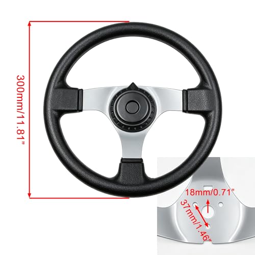Condition photo showing New/Like New for mohengvx kart steering wheel kit, equipped with adjustable steering shaft