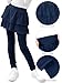 Cooraby 1/2/3 Pack Girls Leggings Toddler Girl Pants School Uniform Pants Warm Stretchy Skirt Leggings for Girls 2-14 Years