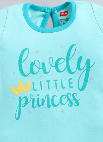 Image of LuvLap Baby Girls Regular Fit 100% Cotton Half Sleeves Girls Top CoSet Pack of 3