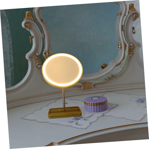 Espejo de Mesa con Luz LED y Bandeja, Compacto Portátil miniatura 5