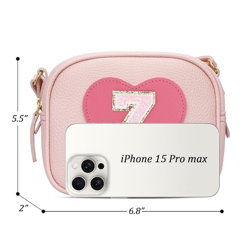 Image of KKXIU Birthday Gifts for Girls Initial Toddler Purse Cute Kids Crossbody Bag