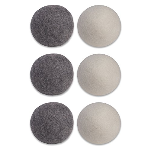 Europa Essentials Wool Dryer Balls 100% Organic New Zealand Natural Fabric Softener, Static