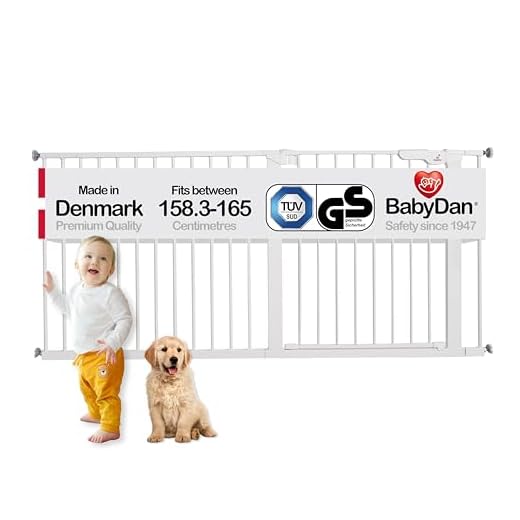BabyDan Extra bred/halltryckpassning säkerhetsgrind, 158–165 cm/62,3–65 tum, 8,1 kg