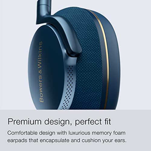 Image of Bowers & Wilkins Px7 S2 Over-Ear Headphones - Advanced Noise Cancellation, Technical Fabrics, 30-Hour Battery Life, 15-Min Quick Charging, Blue
