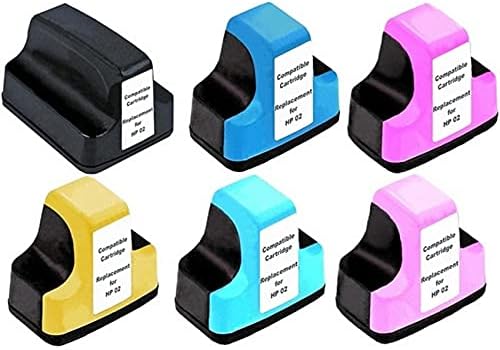 Six individual SuppliesMAX remanufactured ink cartridges in black, cyan, magenta, yellow, light cyan, and light magenta