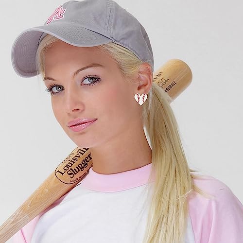Baseball Earrings for Women Heart Sports Studs Earrings Player Sports Fan Gift Jewelry4