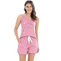 LOTIK Women’s Cotton Printed Nightwear Set Pack of 1